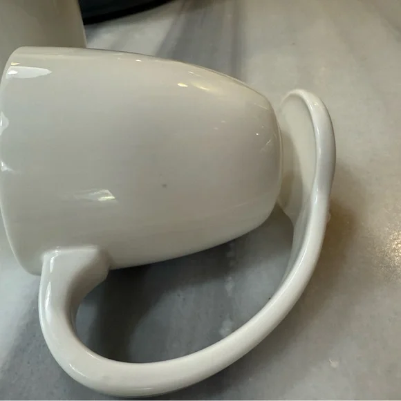 Floating Mug Set of 2 - White Ceramic Mugs - Picture 7 of 7